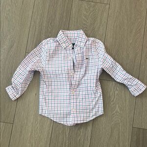 Vineyard Vines Blue and Red Button Down Shirt Classic Plaid